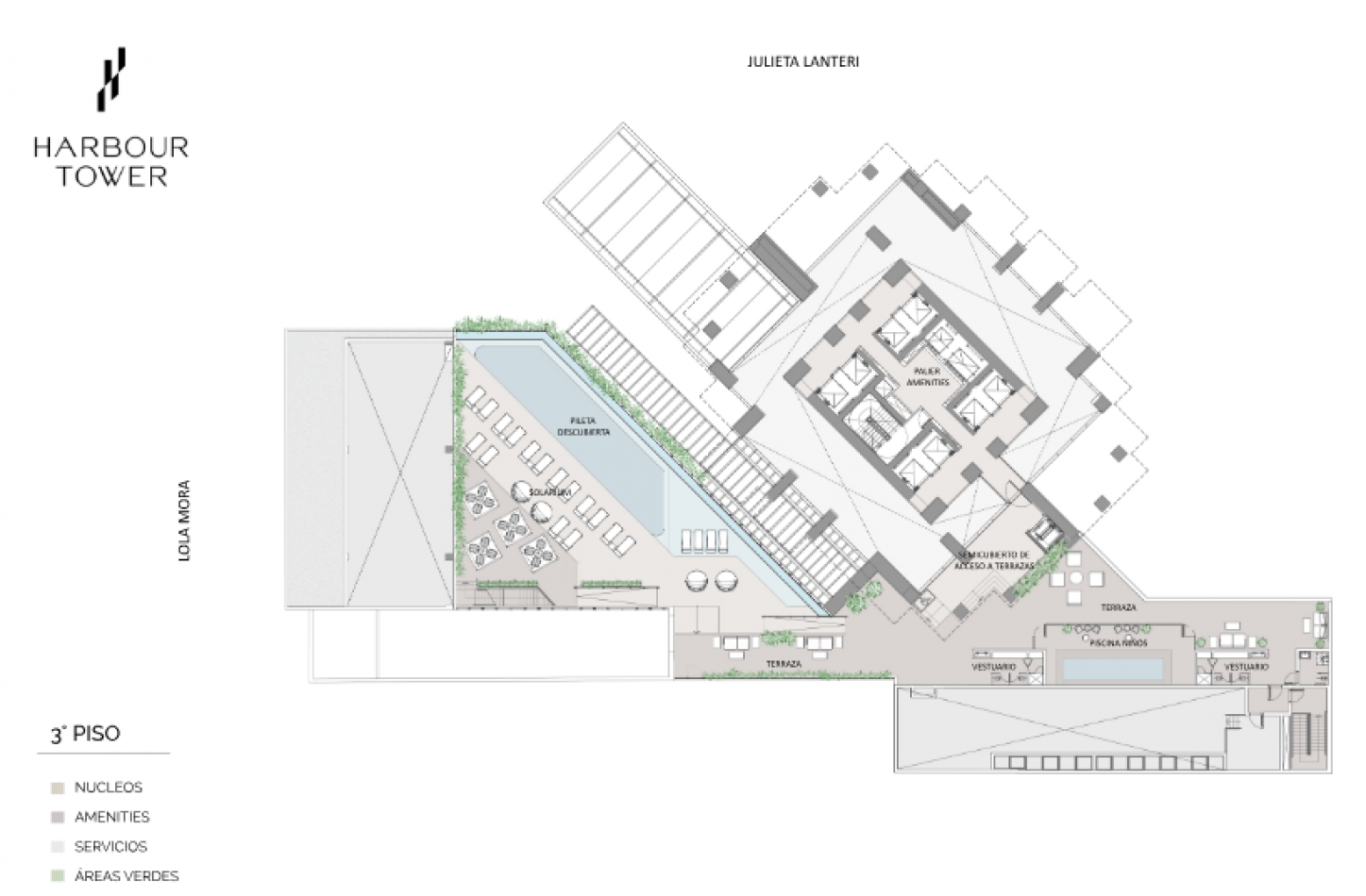 2 ambientes en Piso 40 Torre Harbour