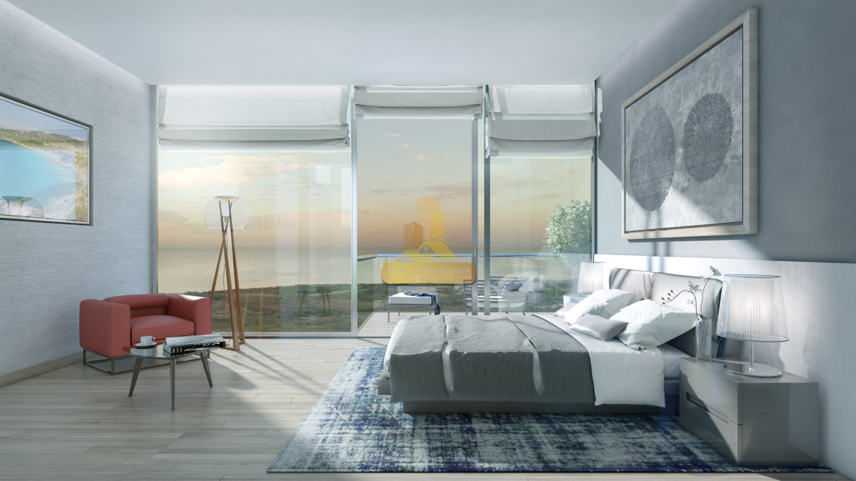 2 ambientes en Piso 40 Torre Harbour