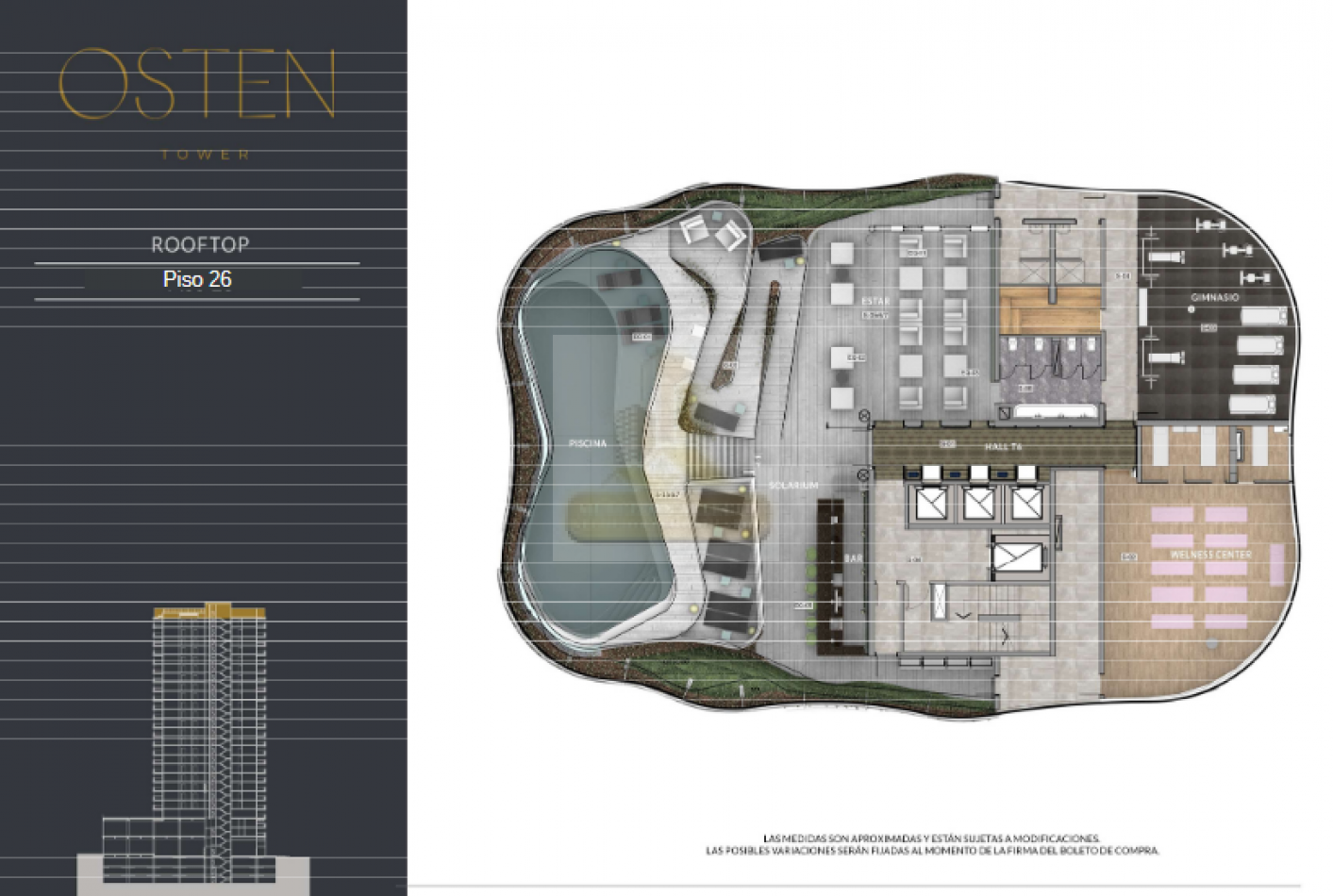 Suite en venta - Osten Tower, Piso 25