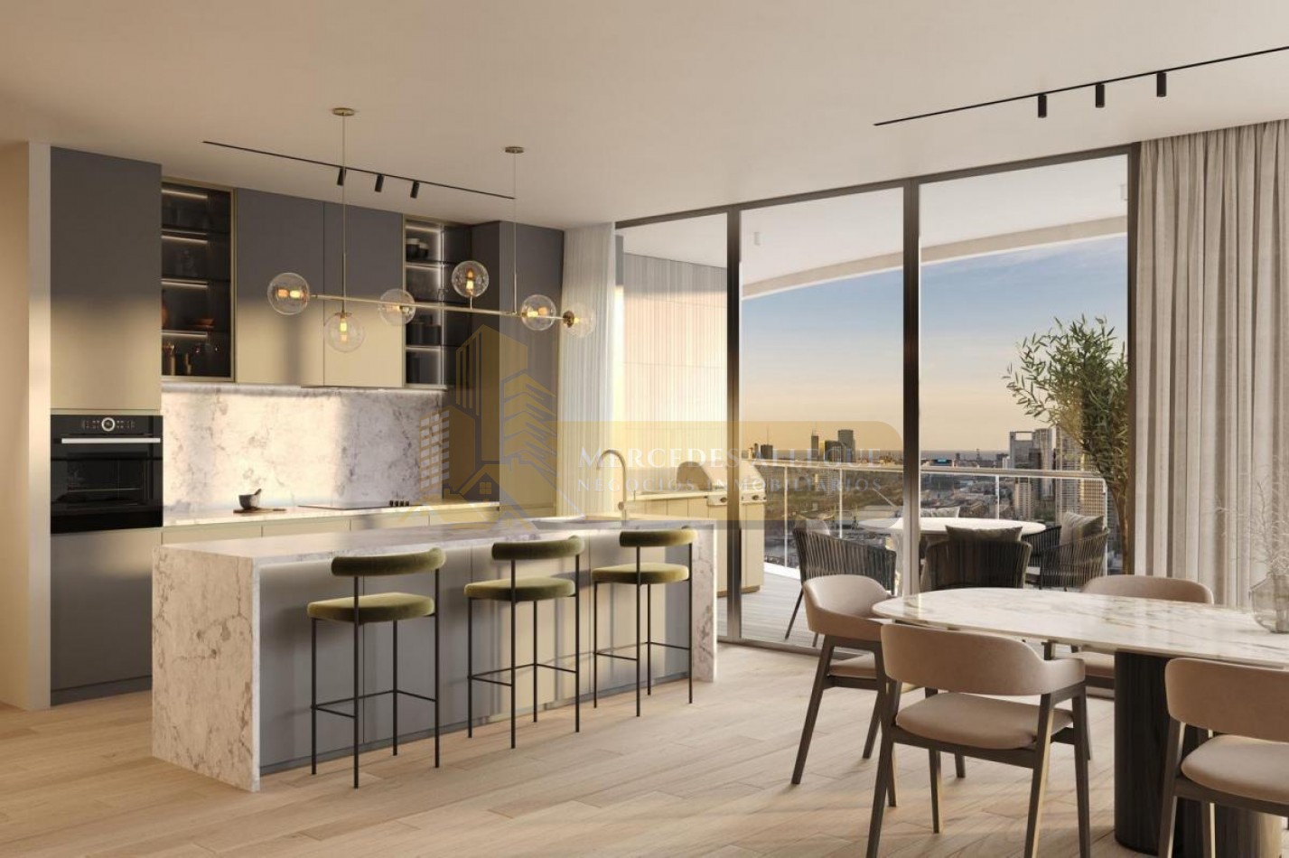 Suite en venta 2 ambientes piso 24 Osten tower | UF 2407