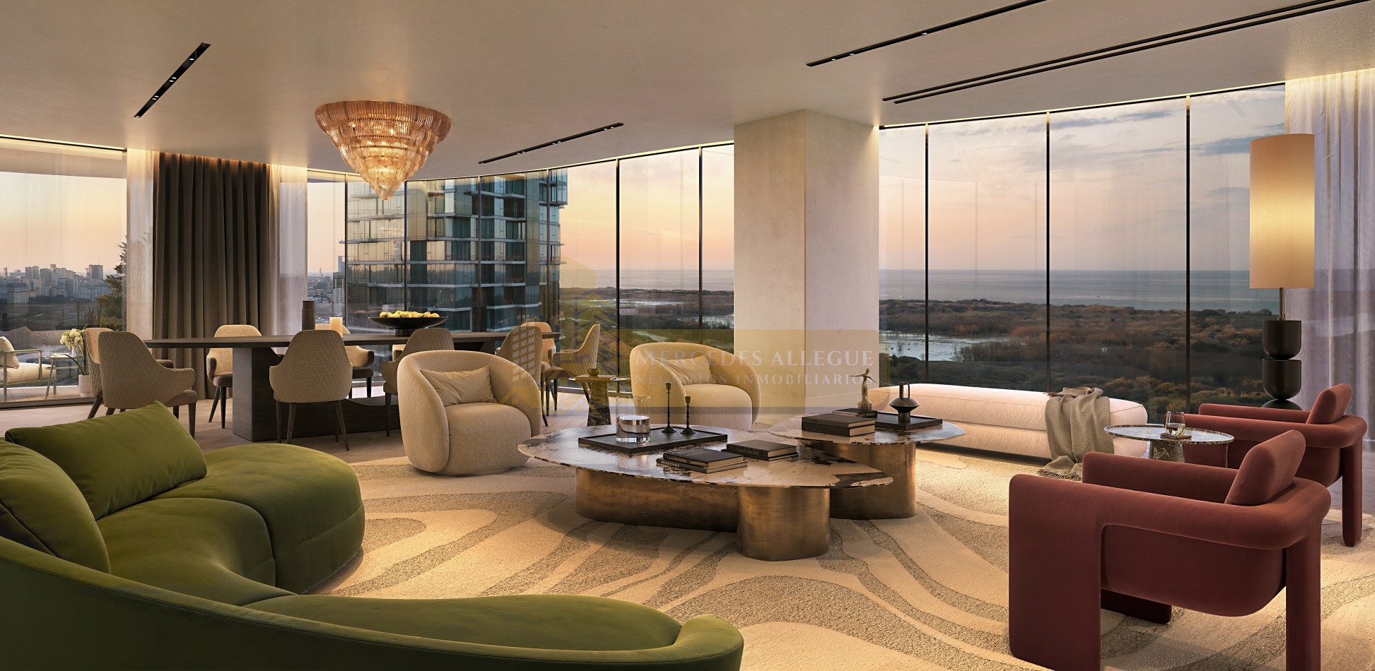Semipiso de 4 Ambientes con Vista al Rio. Osten Tower 2 - Piso 30. Entrega Nov 2028