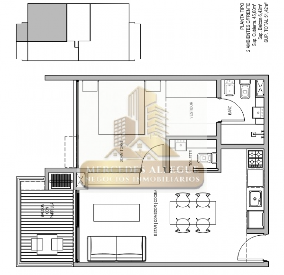Venta Monoambiente en Villa Crespo. VIVA VERA. Entrega Junio 2027