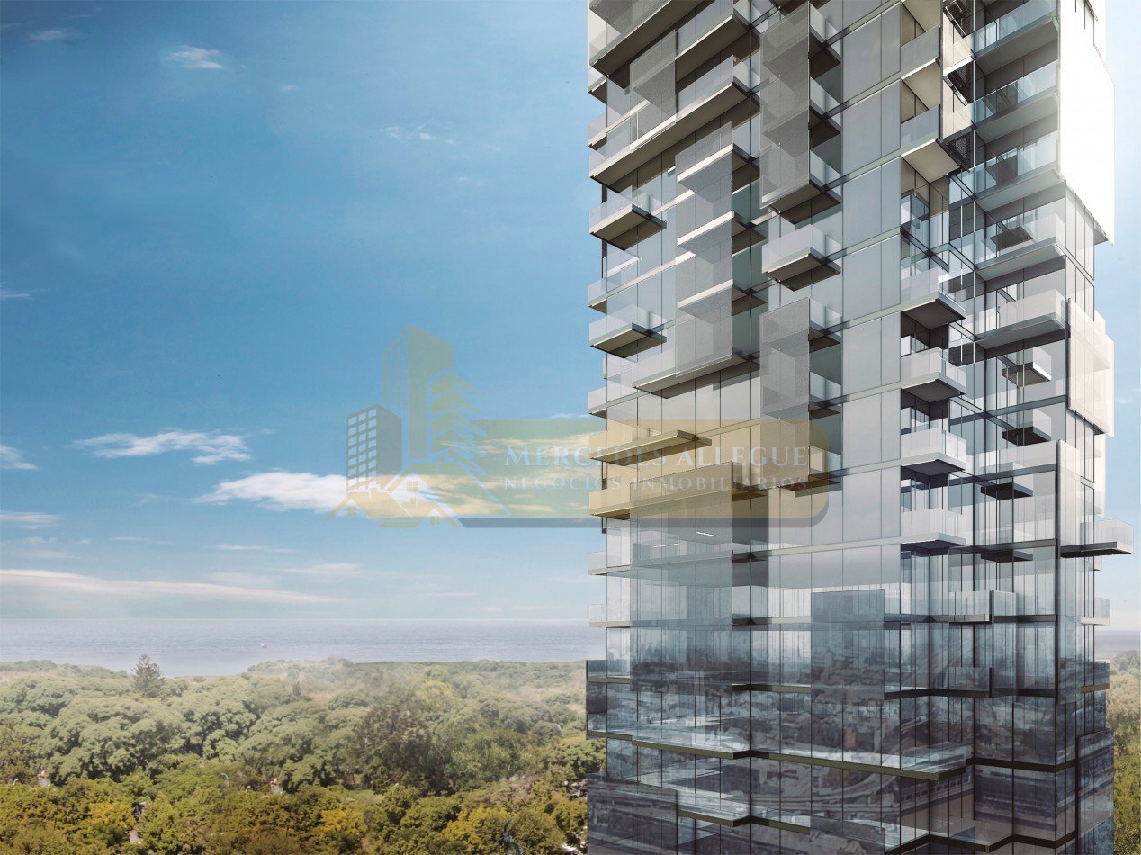 2 ambientes en piso 42 - Torre Harbour, Puerto Madero Vista al parque y al Rio 