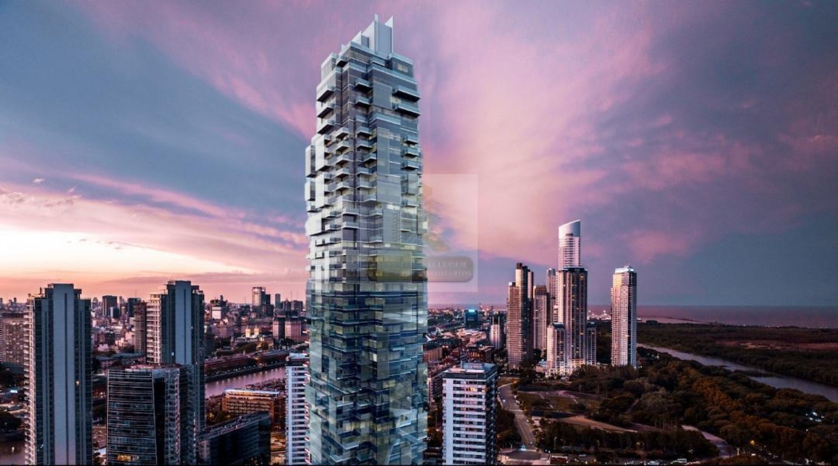 2 ambientes en Piso 40 Torre Harbour